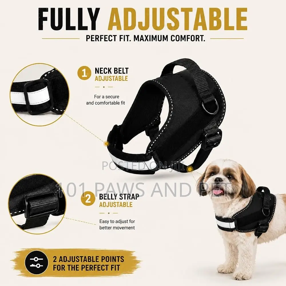 Reflective Vest Dog Harness Puppy