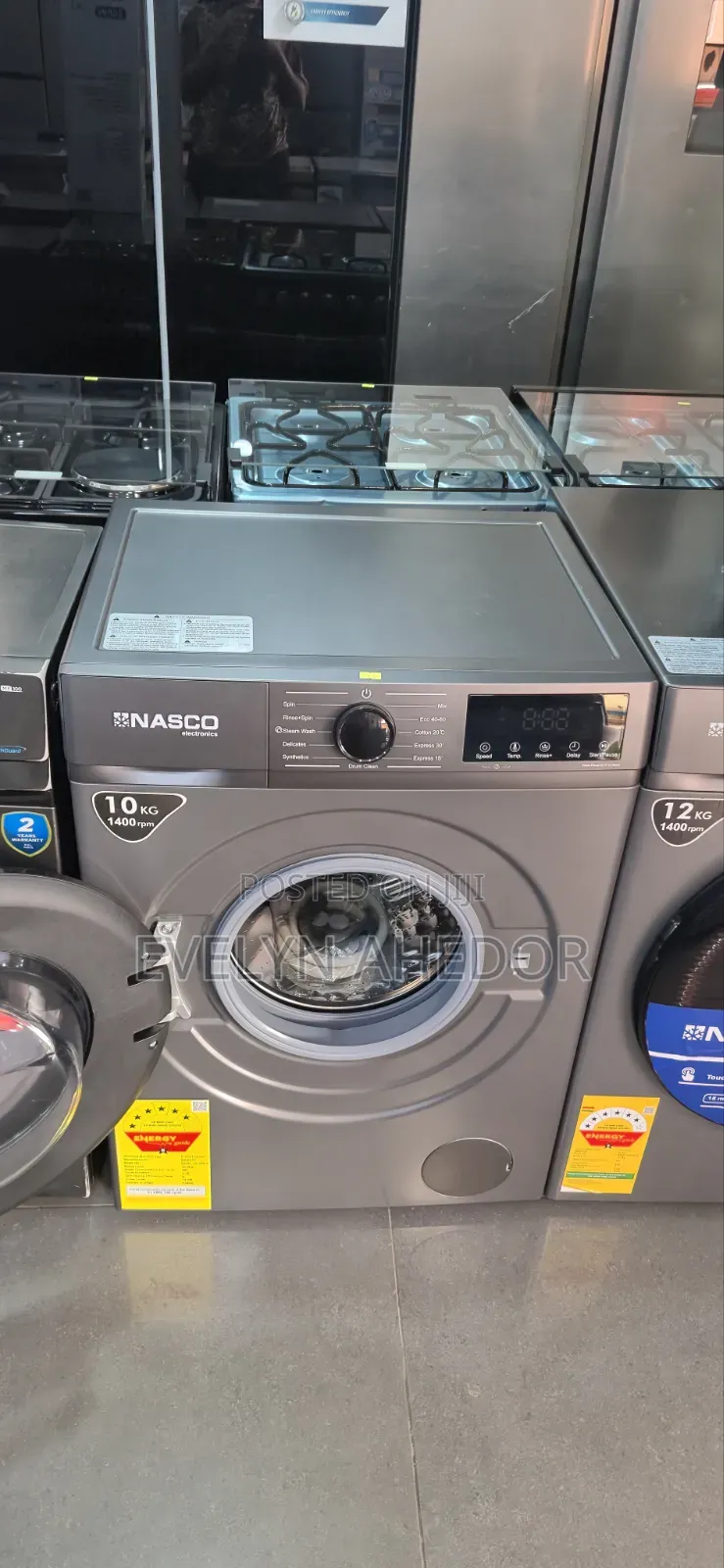 Nasco Silent Wash 10kg Front Loader With Inverter Motor for Sale