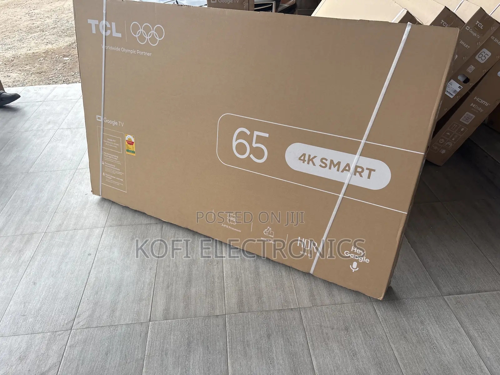 A Powered Google TCL Large 65-Inch LED Display
