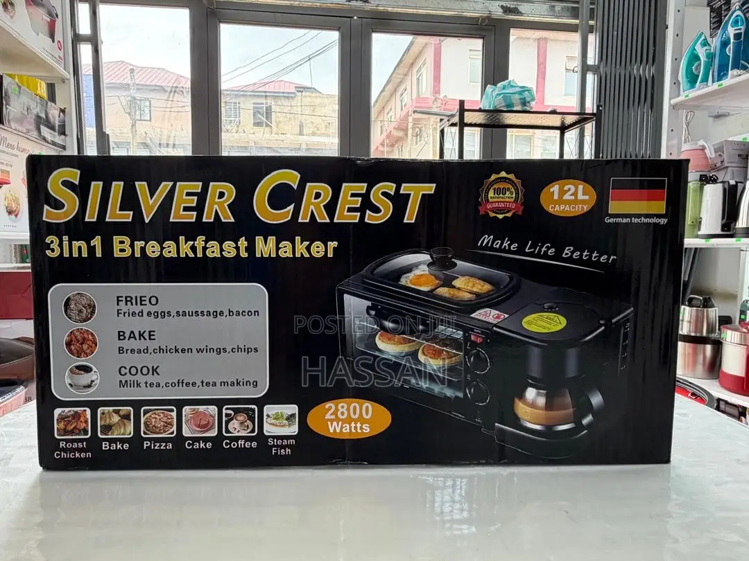 3in1 Breakfast Maker 12L Capacity Oven (Coffee,bakeries,frying)