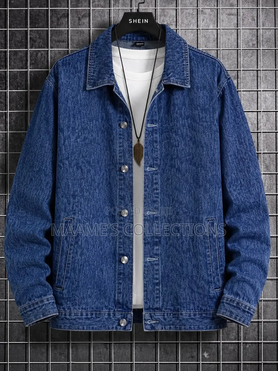 Men’s Stylish Washed Denim Jacket – Casual Jean Coat