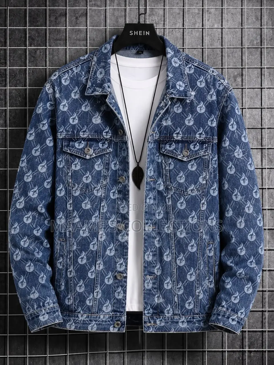 Men’s Stylish Washed Denim Jacket – Casual Jean Coat