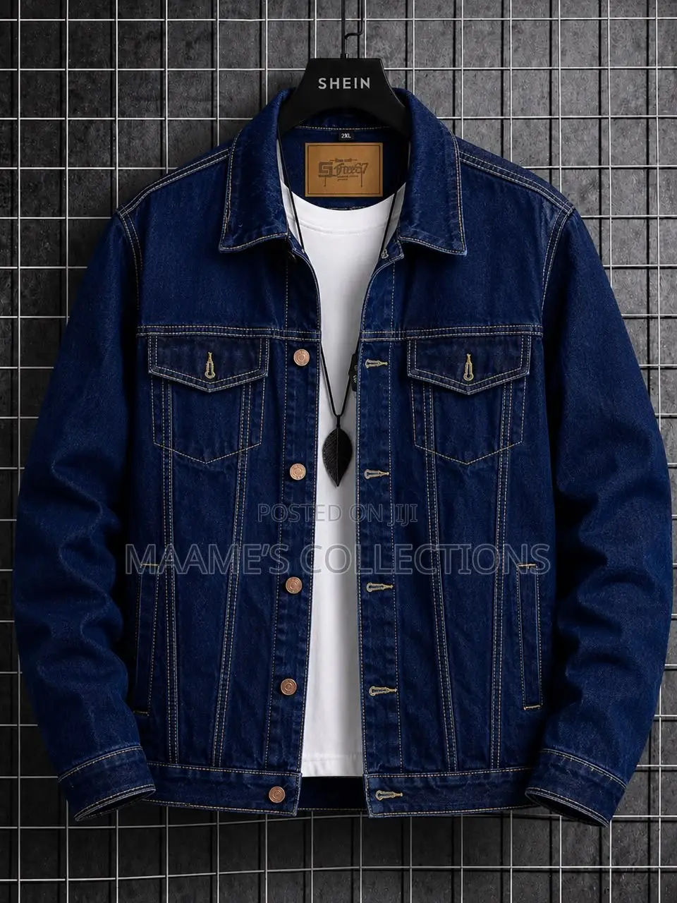 Men’s Stylish Washed Denim Jacket – Casual Jean Coat