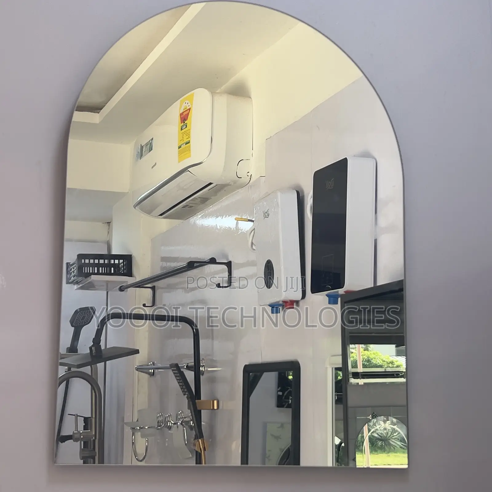 45x60cm Semi-Oval Bathroom Mirror