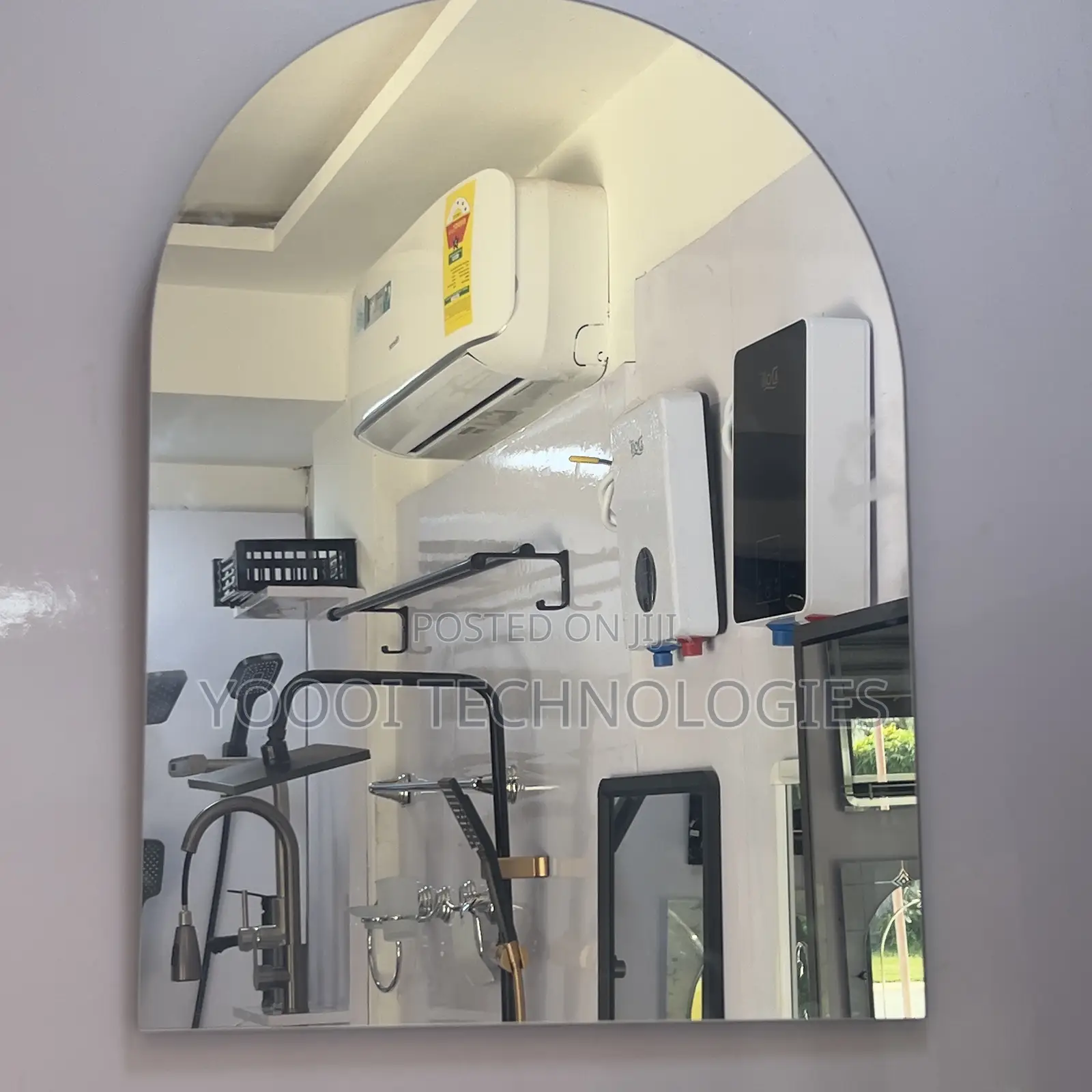 45x60cm Semi-Oval Bathroom Mirror