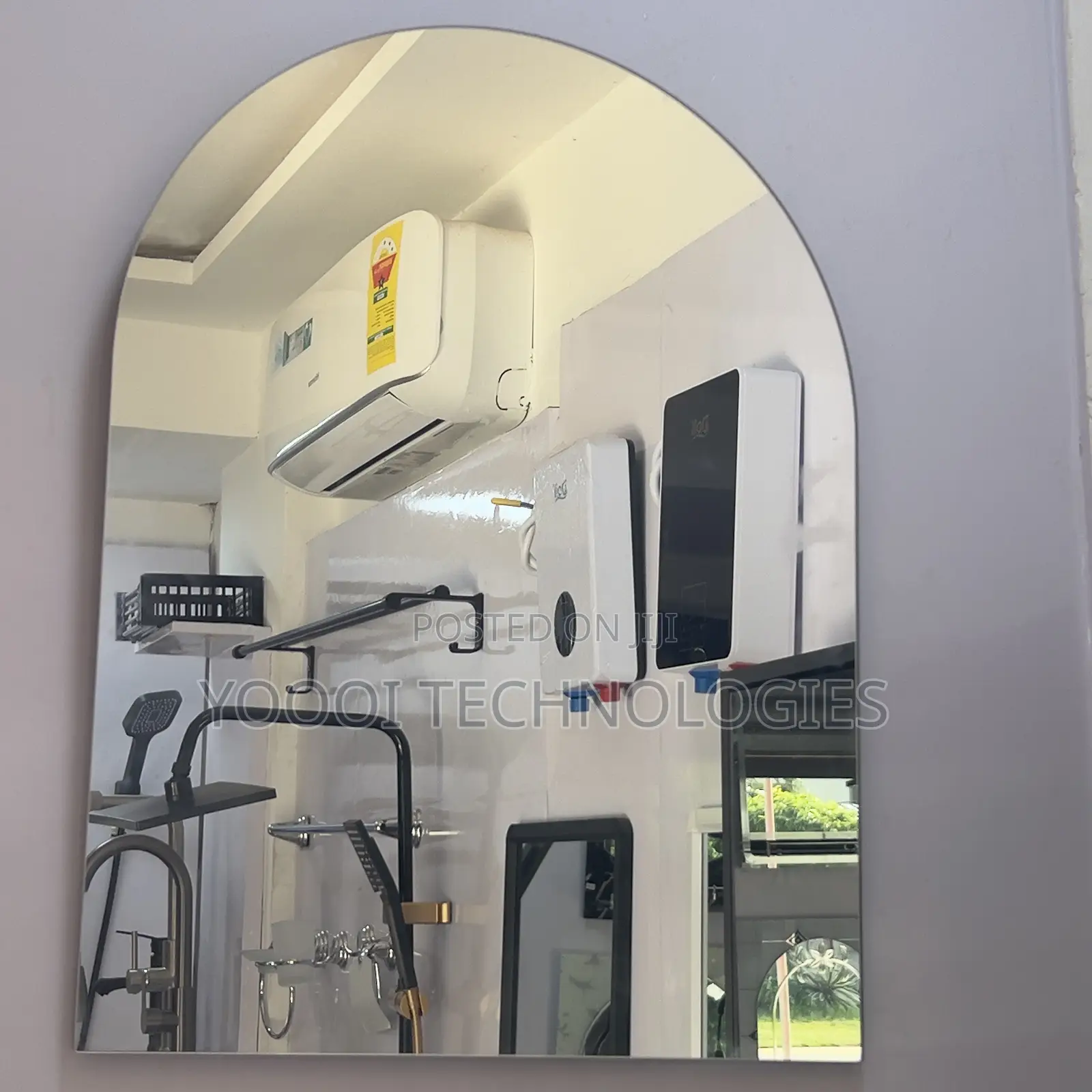 45x60cm Semi-Oval Bathroom Mirror