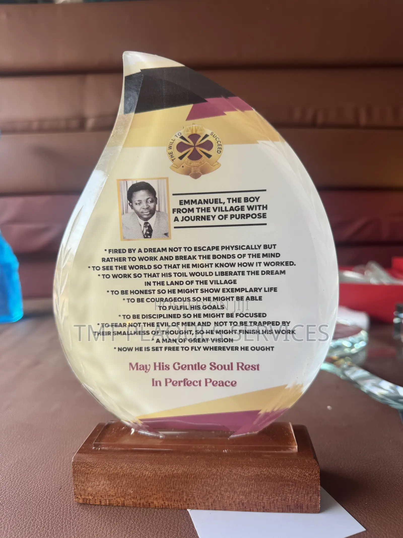 Plaque Branding /Customization