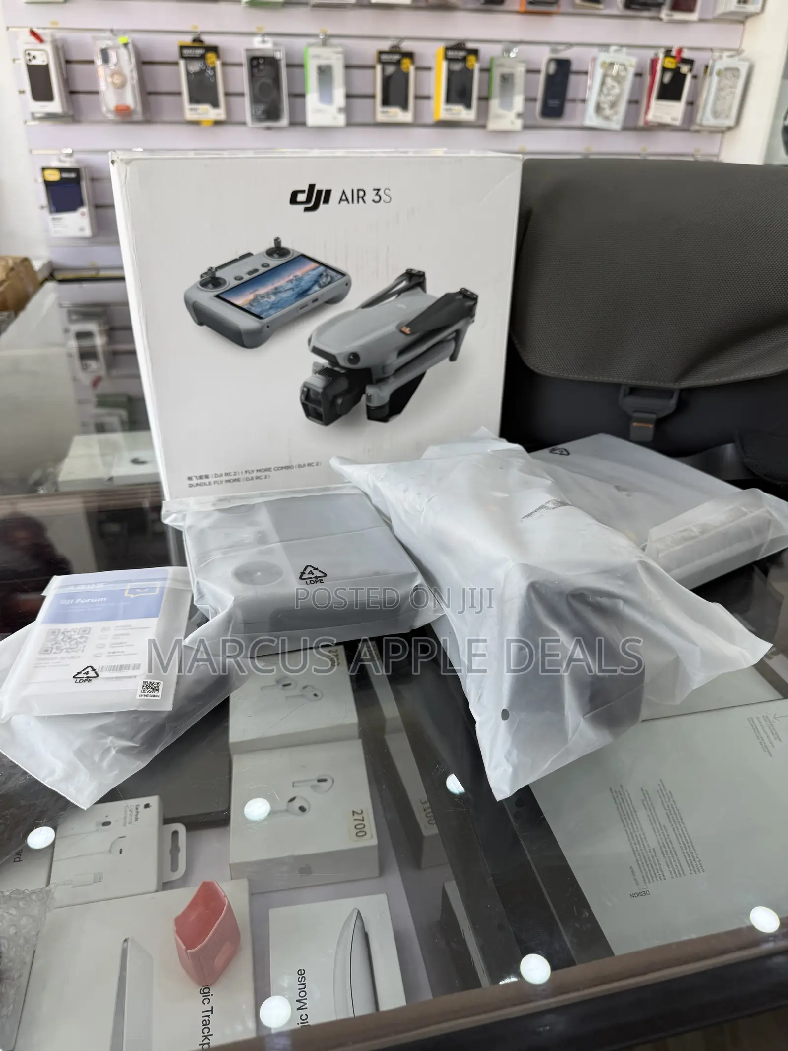 Dji Air 3s Fly More Combo Drone, Bundle Fly More (Dji Rc 2)
