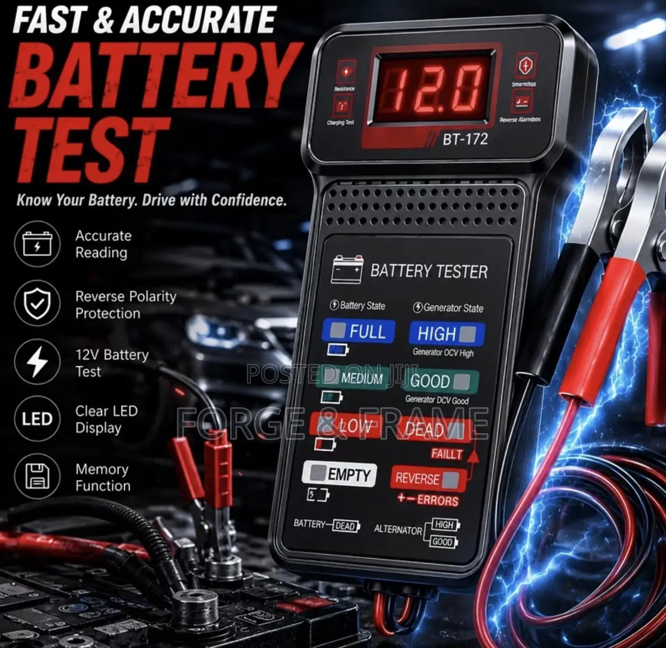 12V Vehicle Battery Tester
