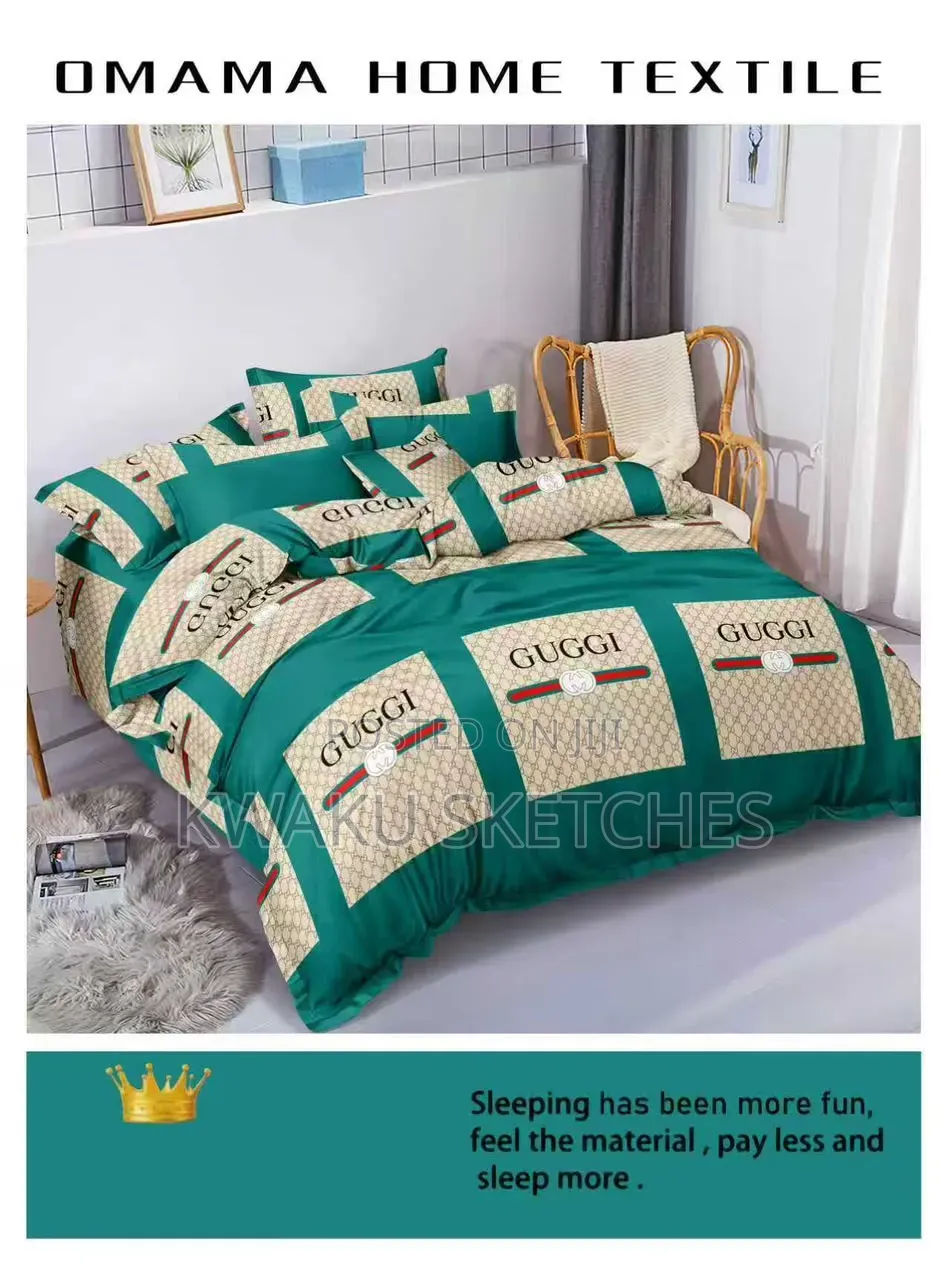 Deluxe Home Bedding Set - 1 Bedsheet 3 Pillow Cases