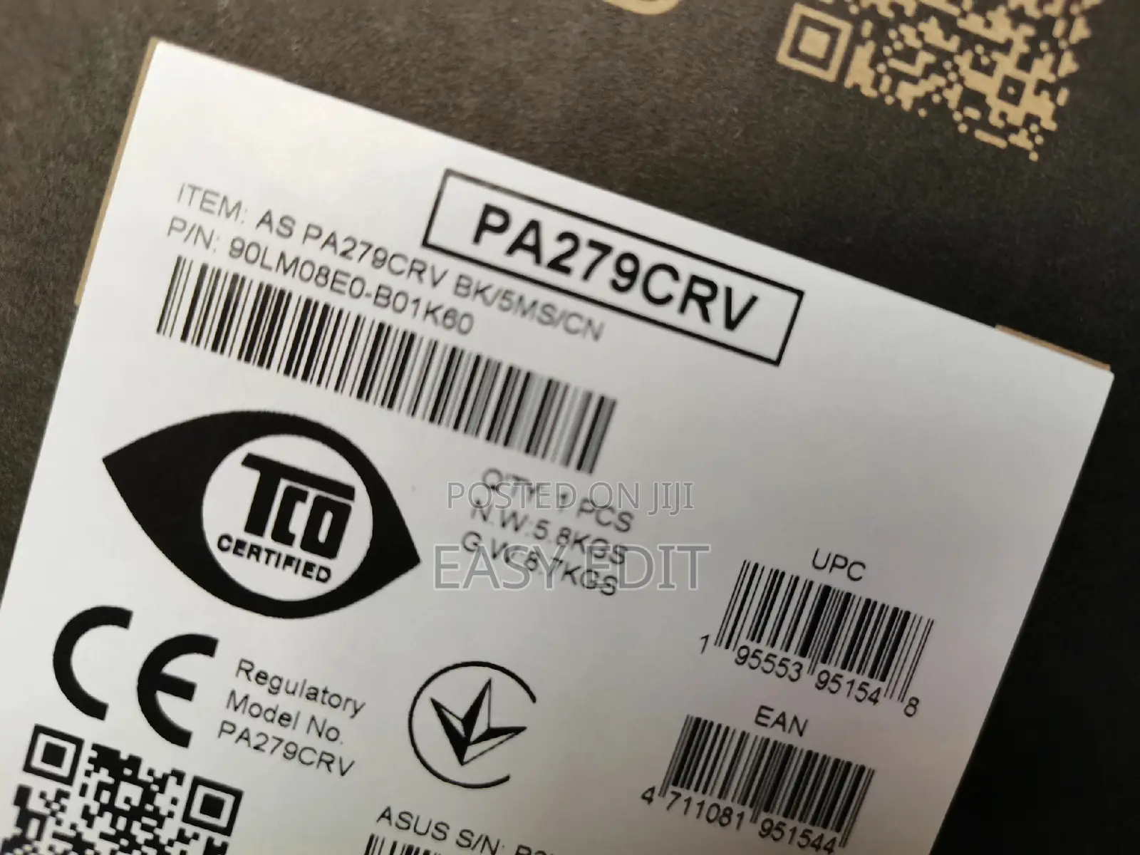 ASUS Proart Display 27" HDR Professional Monitor