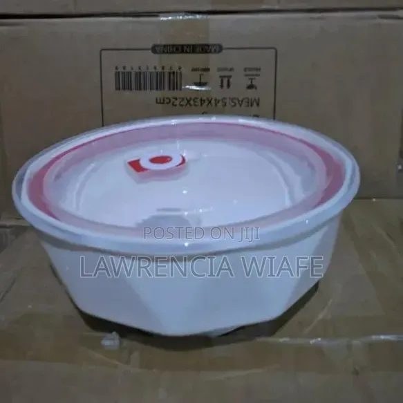 6pcs Ceramic Bowls With Plastic Lid