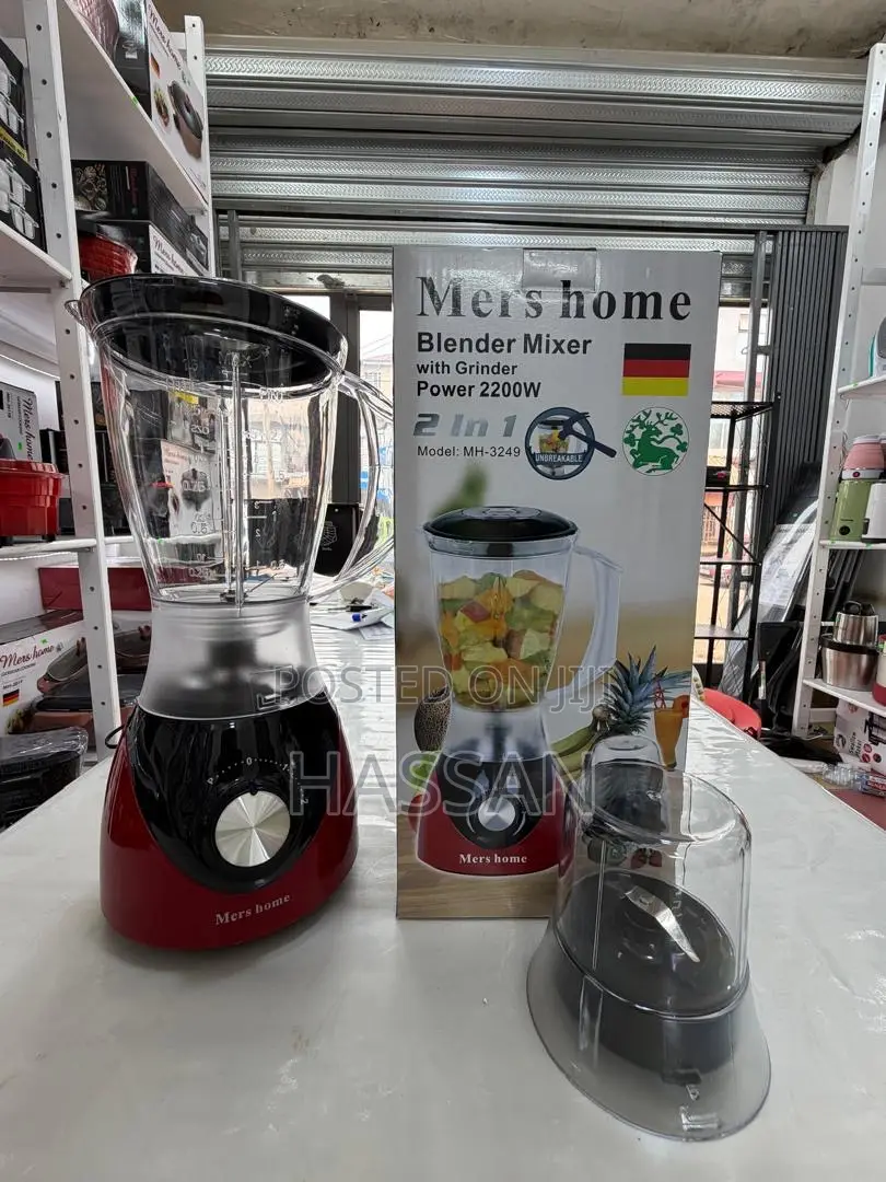 2in1 Blender Red 1.5Litres