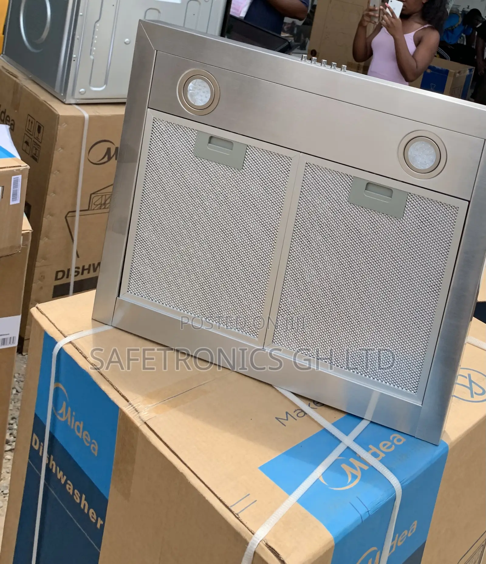 Just Order Midea 60m21-B 60cm T-Shape Electric Range Hood
