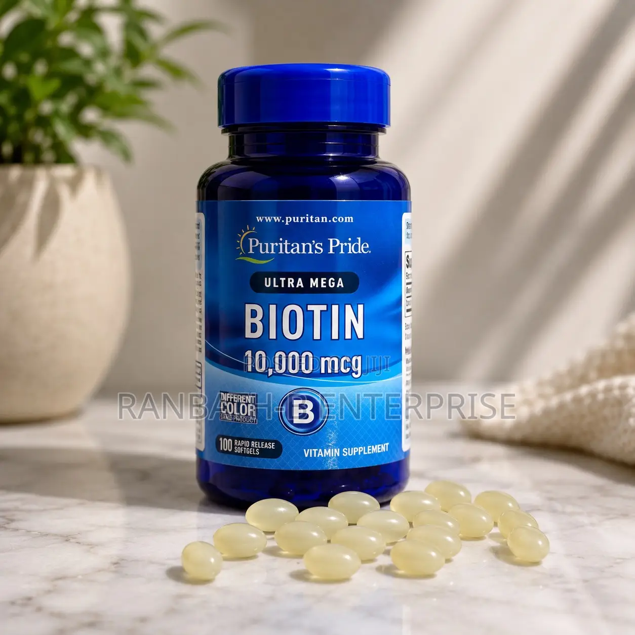 Original Puritan’s Pride Biotin – 50 Rapid Release Capsules