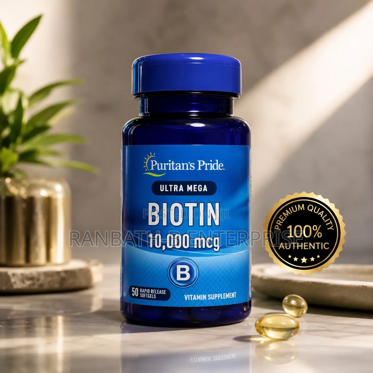 Original Puritan’s Pride Biotin – 50 Rapid Release Capsules