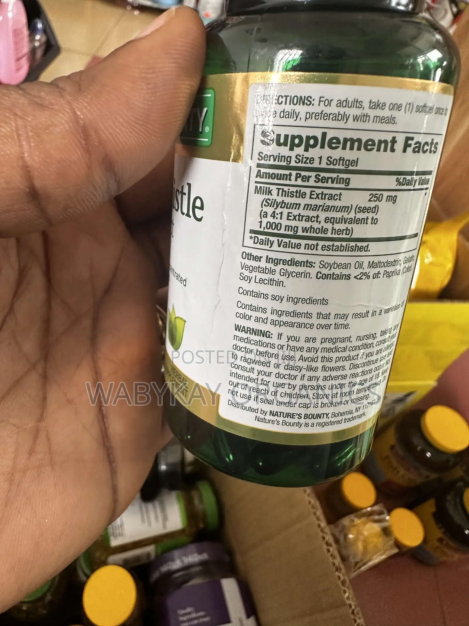 Nature Bounty Milk Thistle 1000mg
