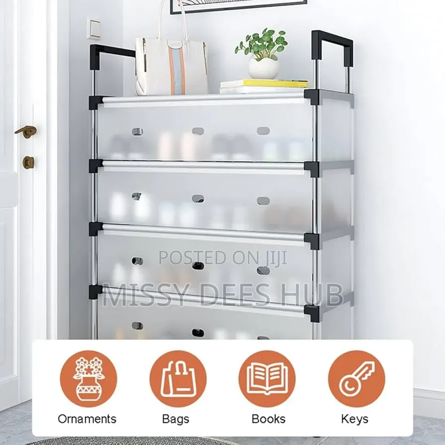 6 Layer Shoe Rack With Cover