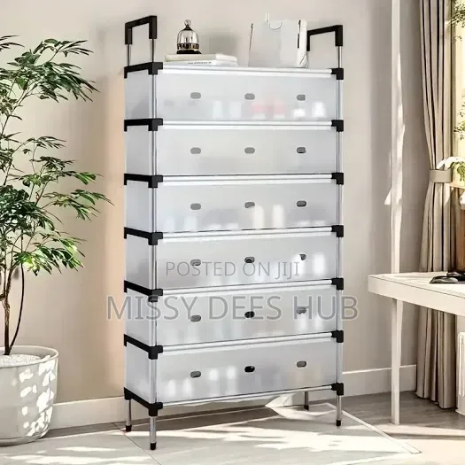 6 Layer Shoe Rack With Cover
