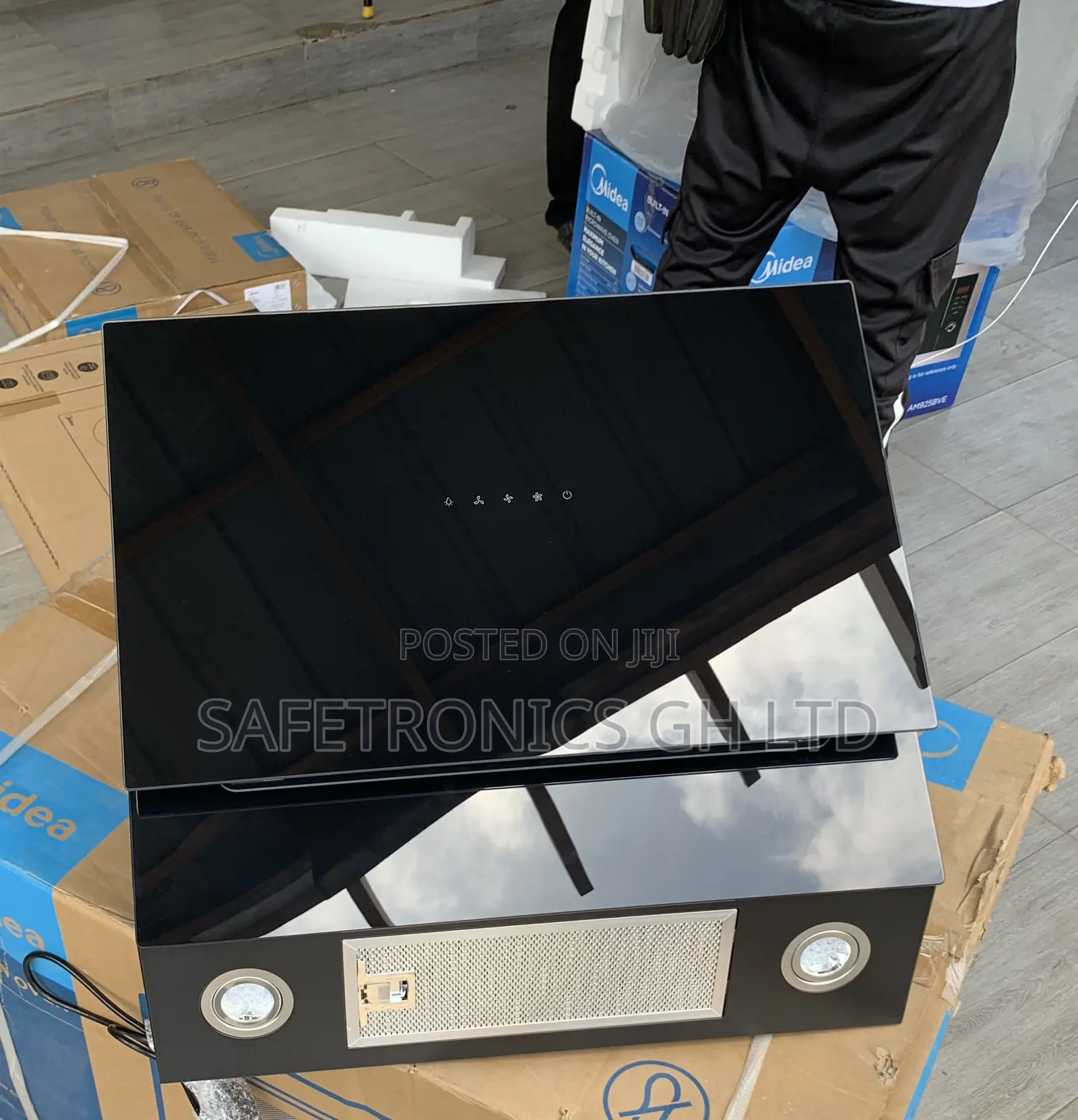 Super Great Midea 60cm Cooker Angled Chimney Cooker Hood (60j72-B)