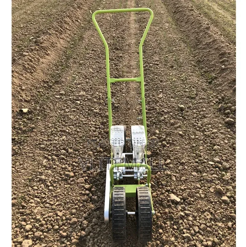 Double Roll Hand Push Vegetables Precision Seeder