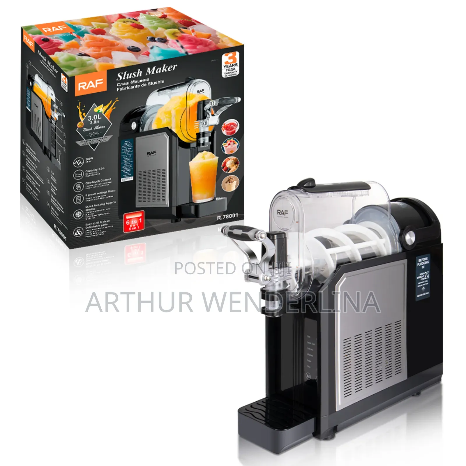 RAF R.78007 Electric Slushy Maker Machine