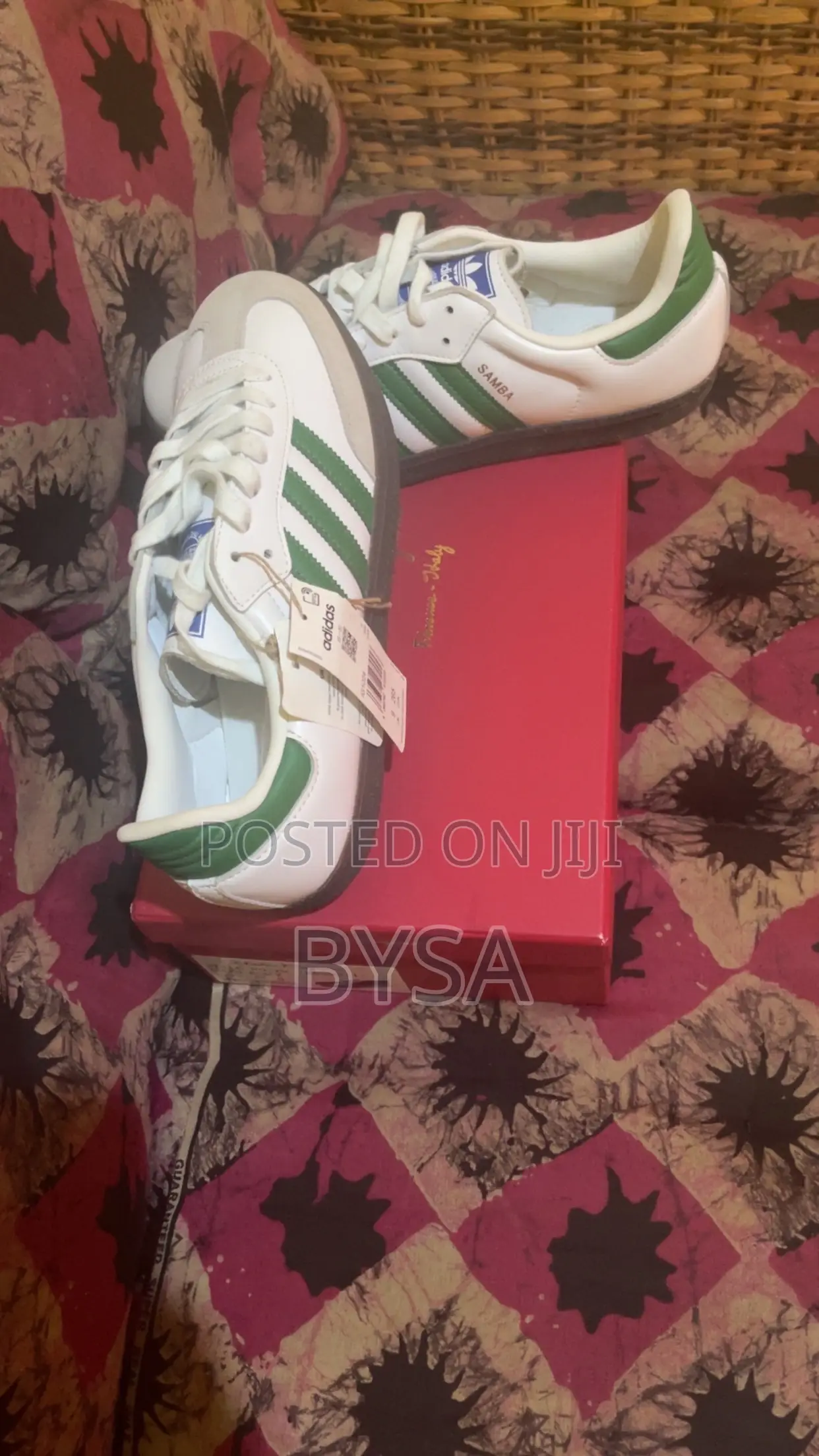 Adidas Samba OG White Green UK 9 Brand New