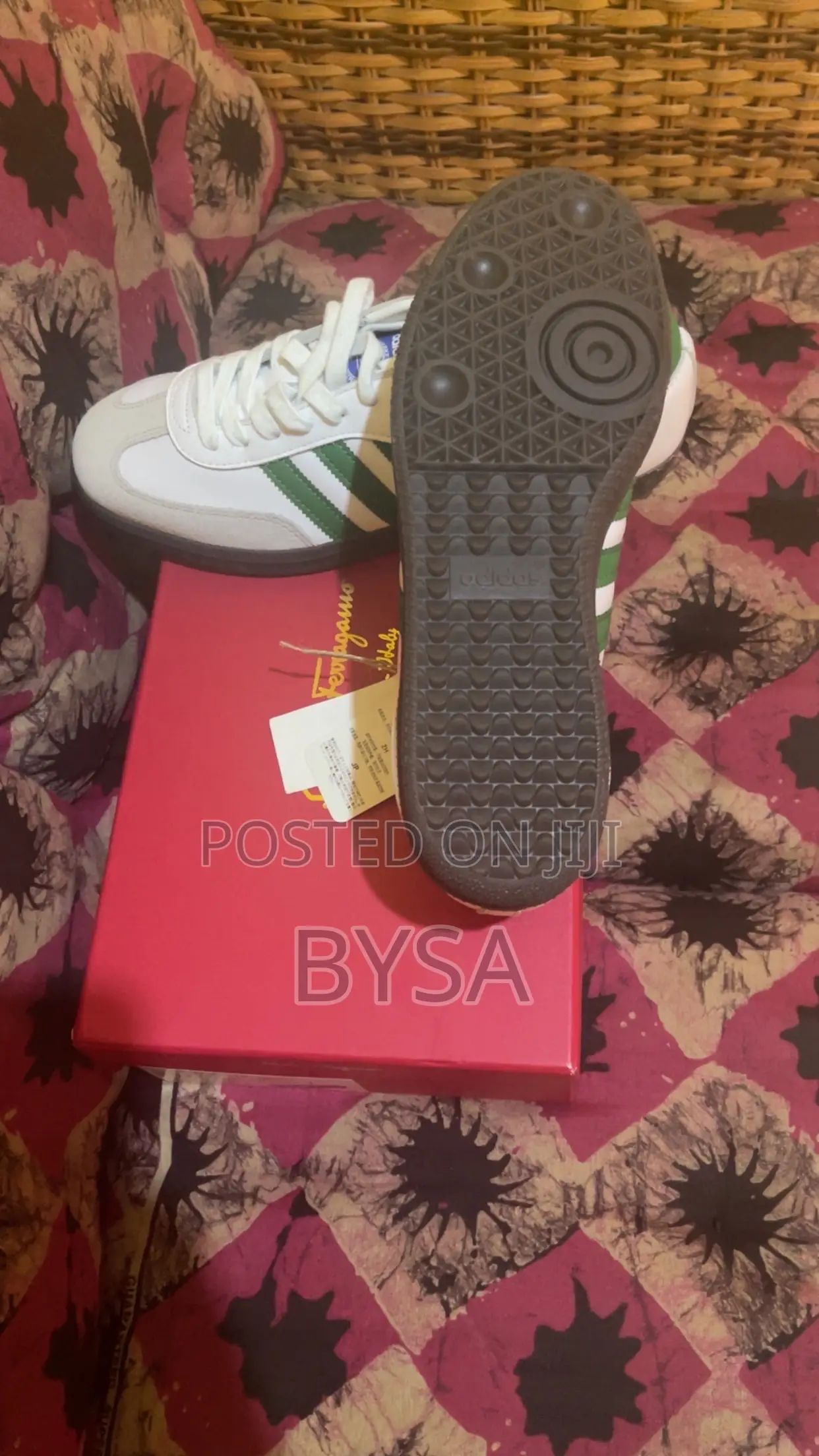 Adidas Samba OG White Green UK 9 Brand New