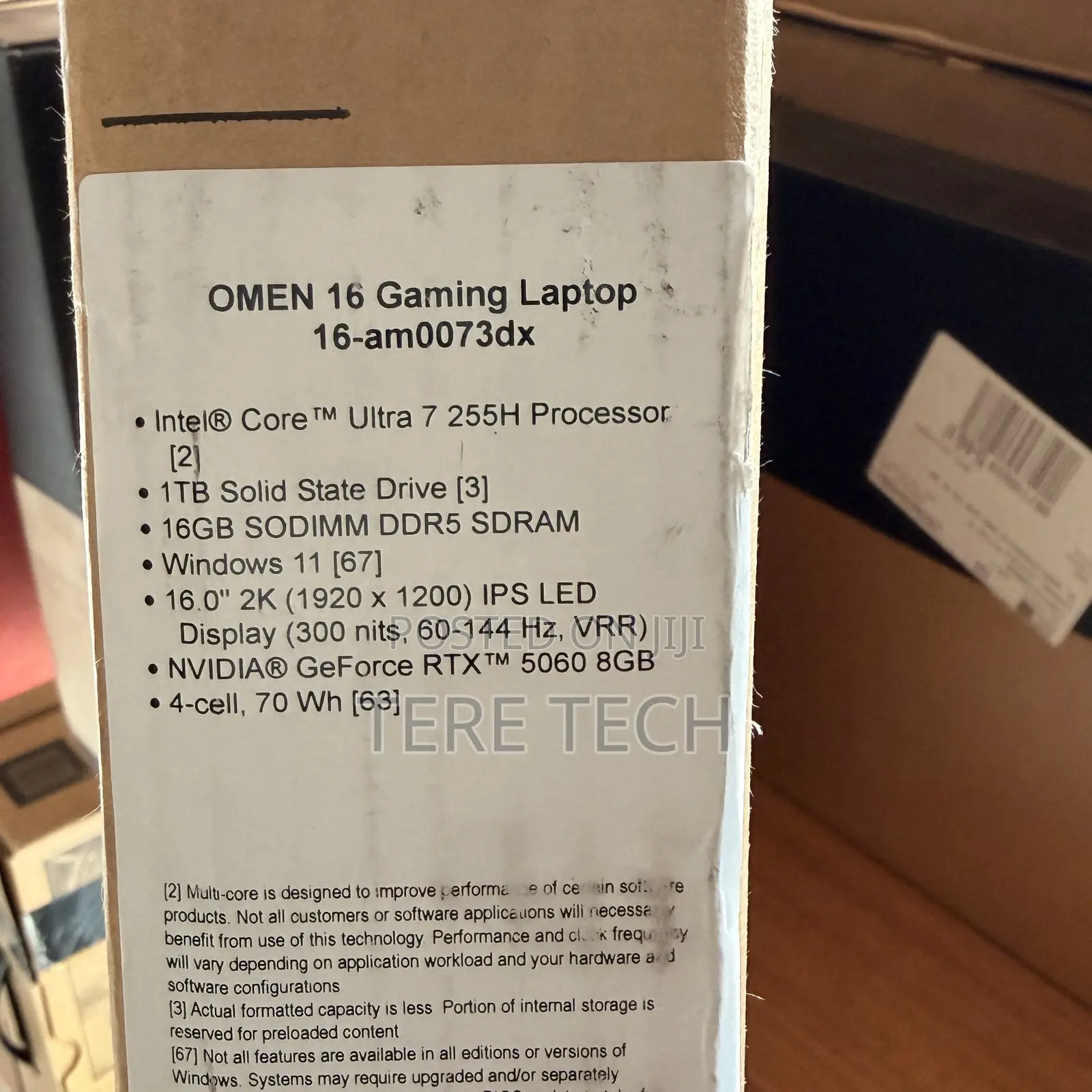 New Laptop HP Omen 16 16GB Intel Core Ultra 7 SSD 1T