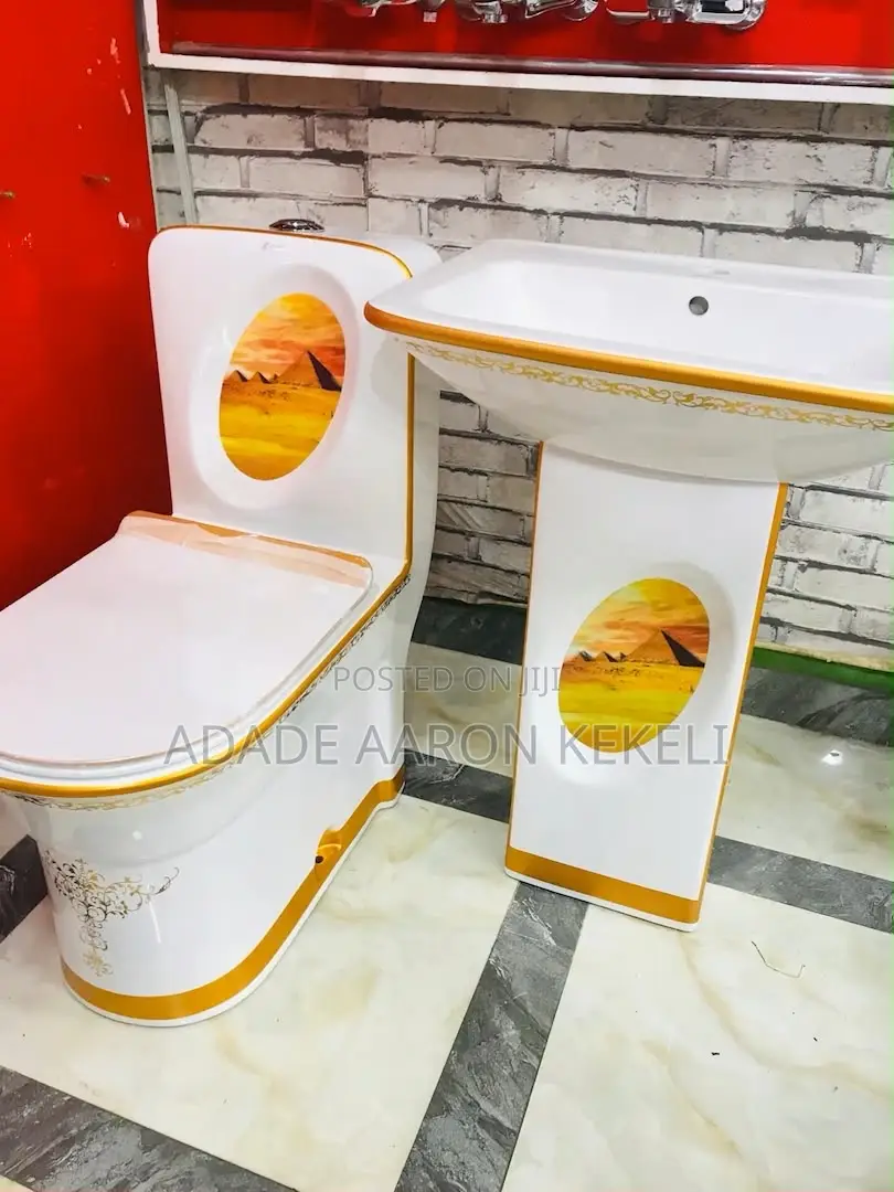 Luxury Designed Jinsili Water Closet With Basin (WC)