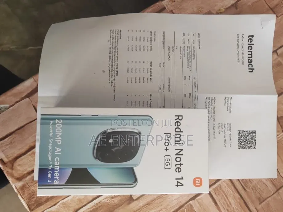 New Xiaomi Redmi Note 14 Pro+ 5G 256 GB Black