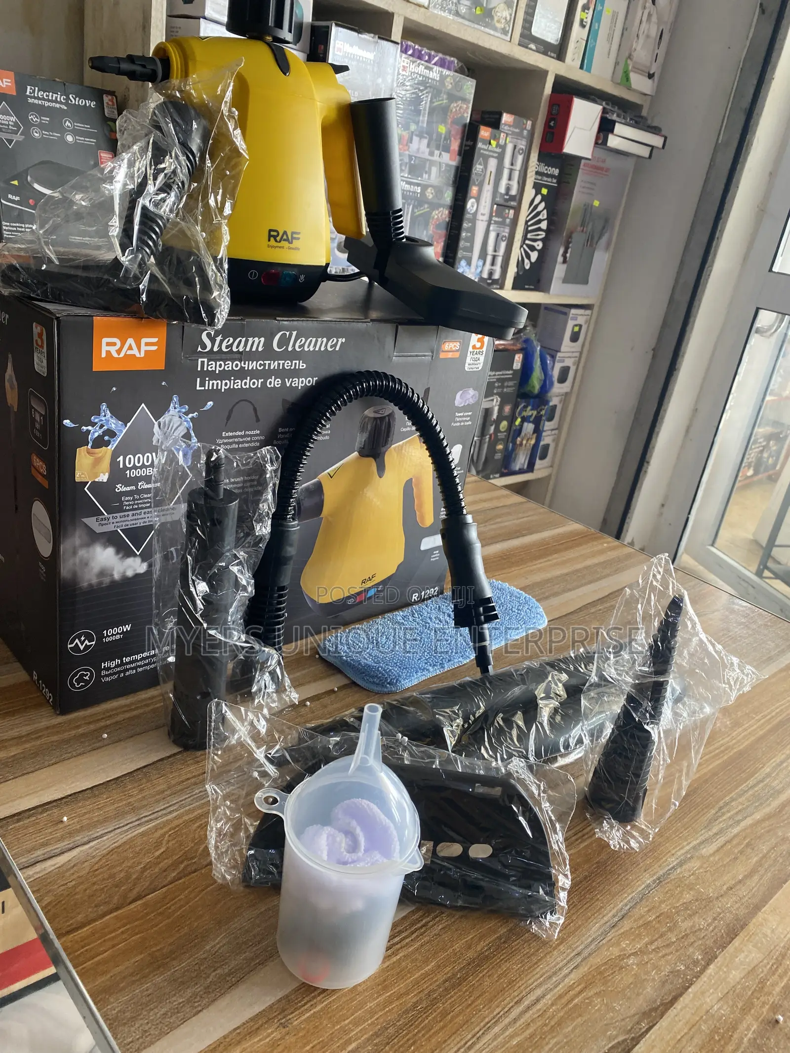 6 in 1 Raf Steam Cleaner (1000W) for Kitchen and Bathroom