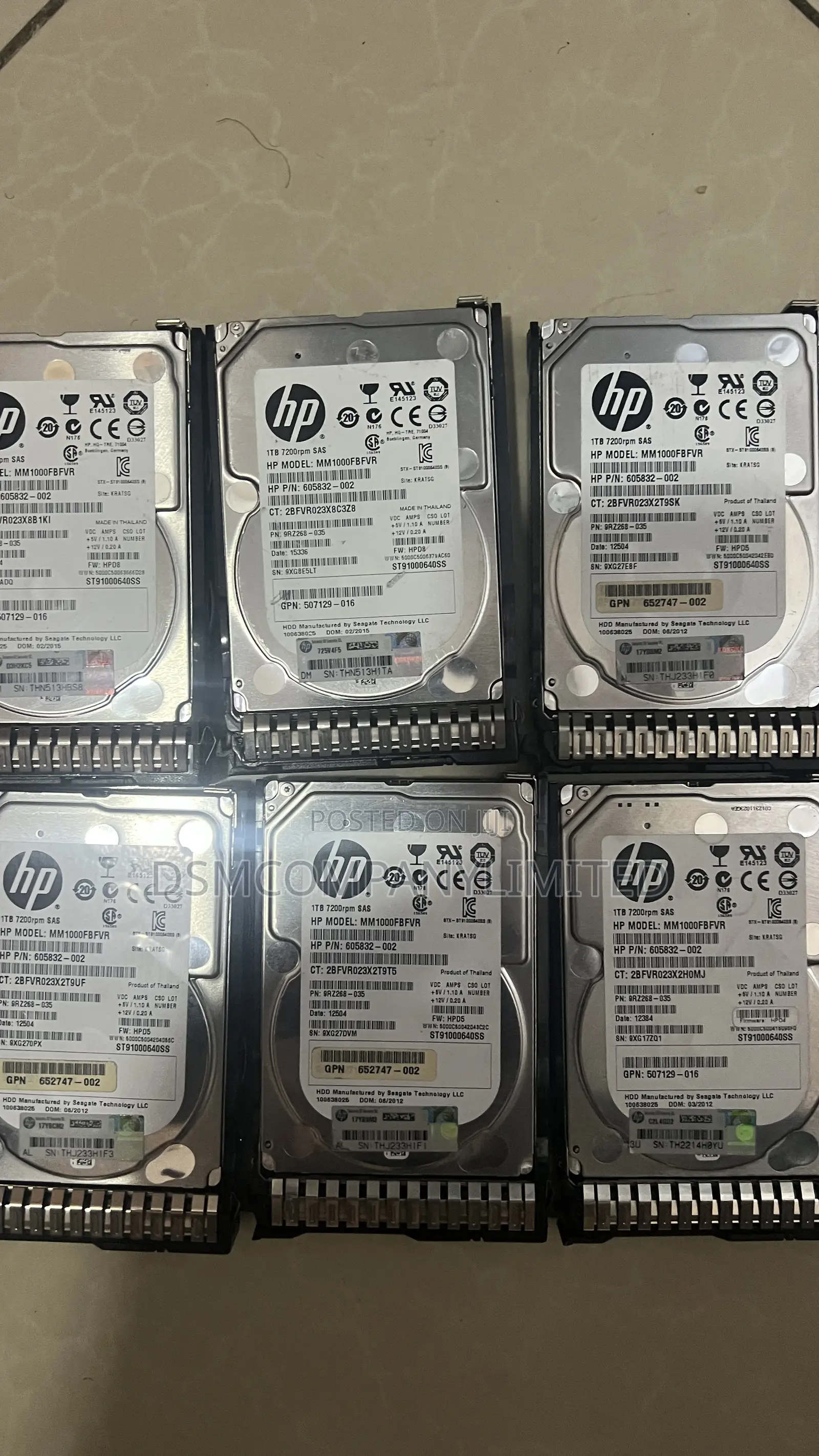 1tb HP 2.5 Sas Drive