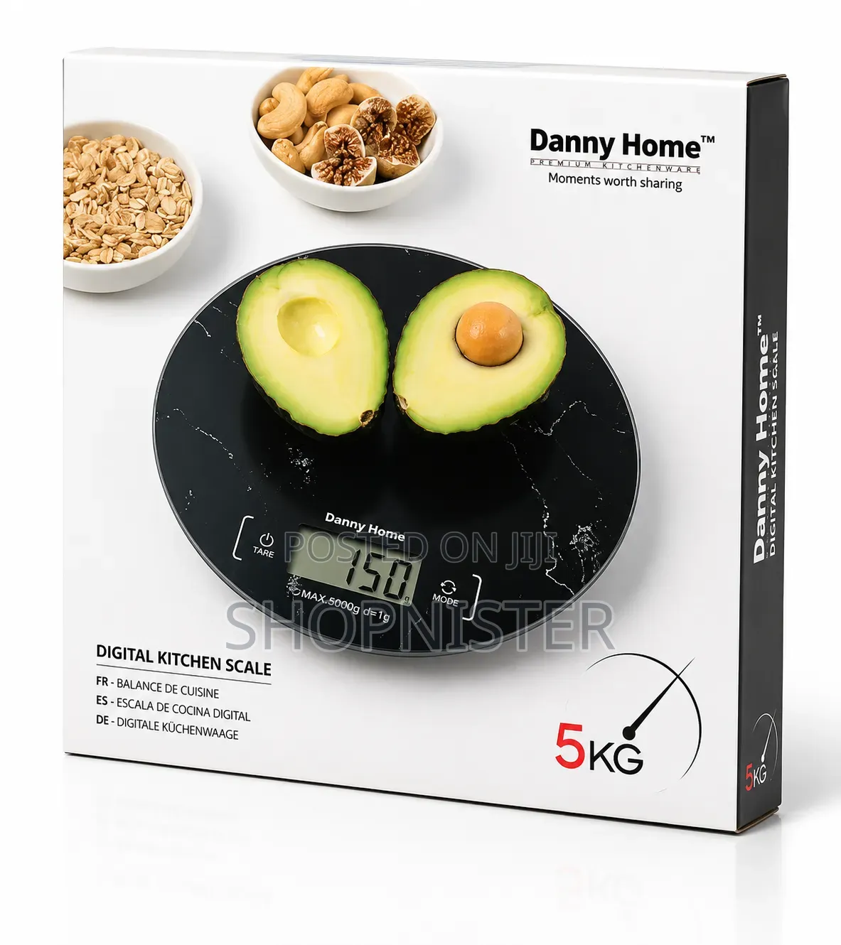 Danny Home Digital Kitchen Scale – 5KG High Precision Food