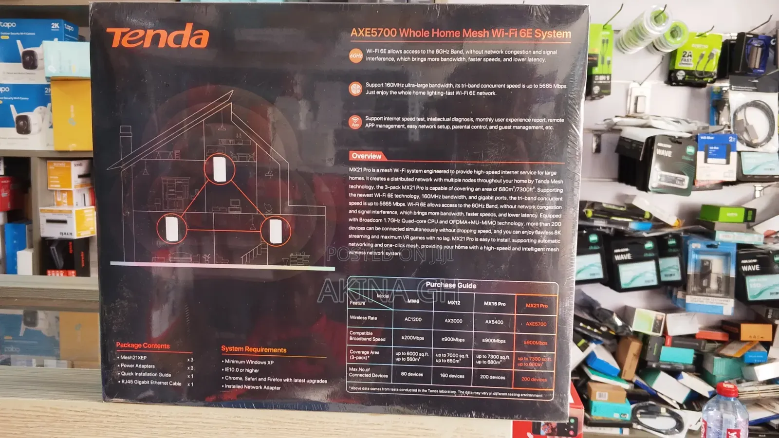 Tenda Nova AXE5700 Whole Home Mesh WiFi 6 System/Tenda Nova MX12 Pro
