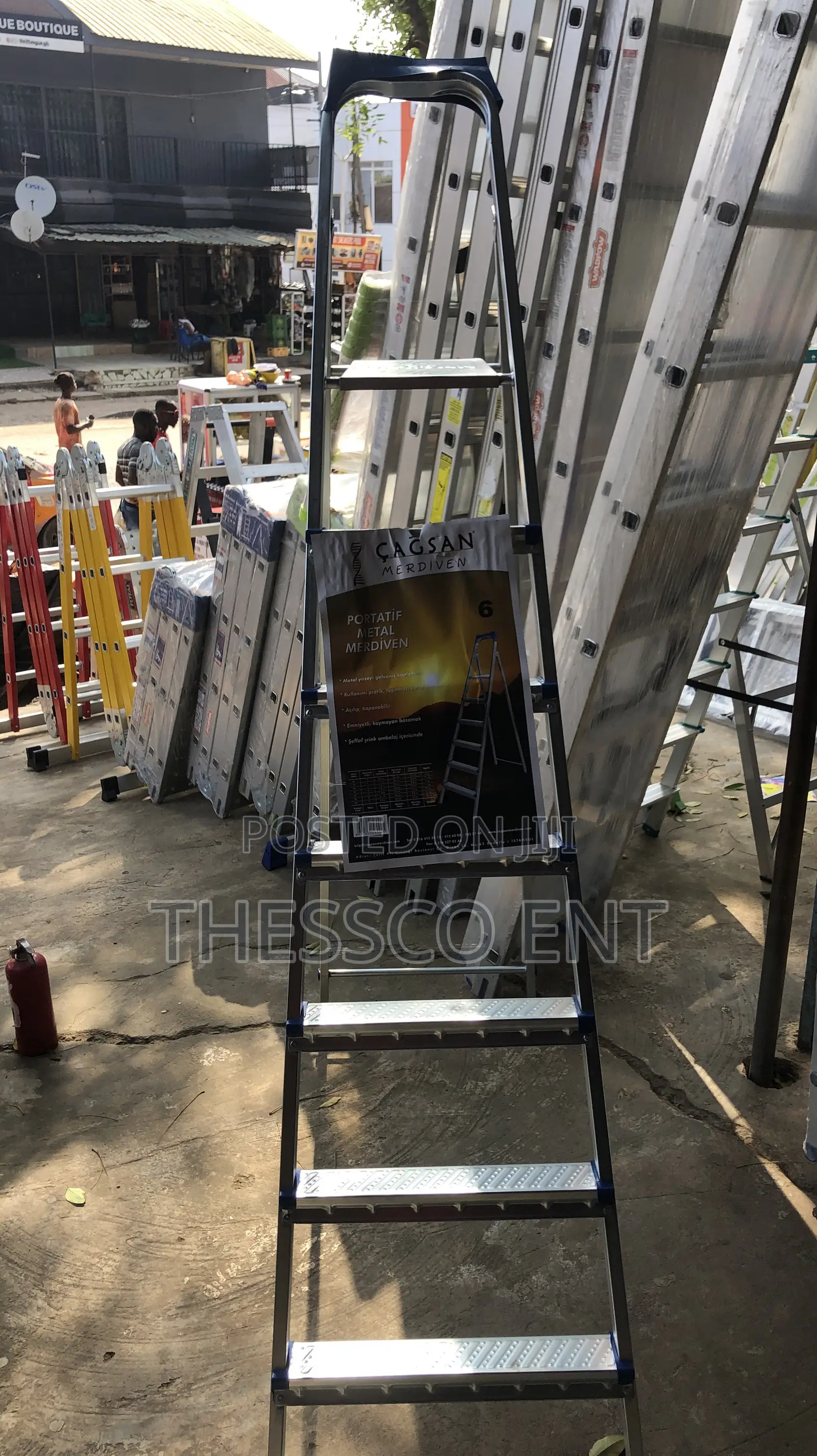 Steel Ladder 6+1 Steps