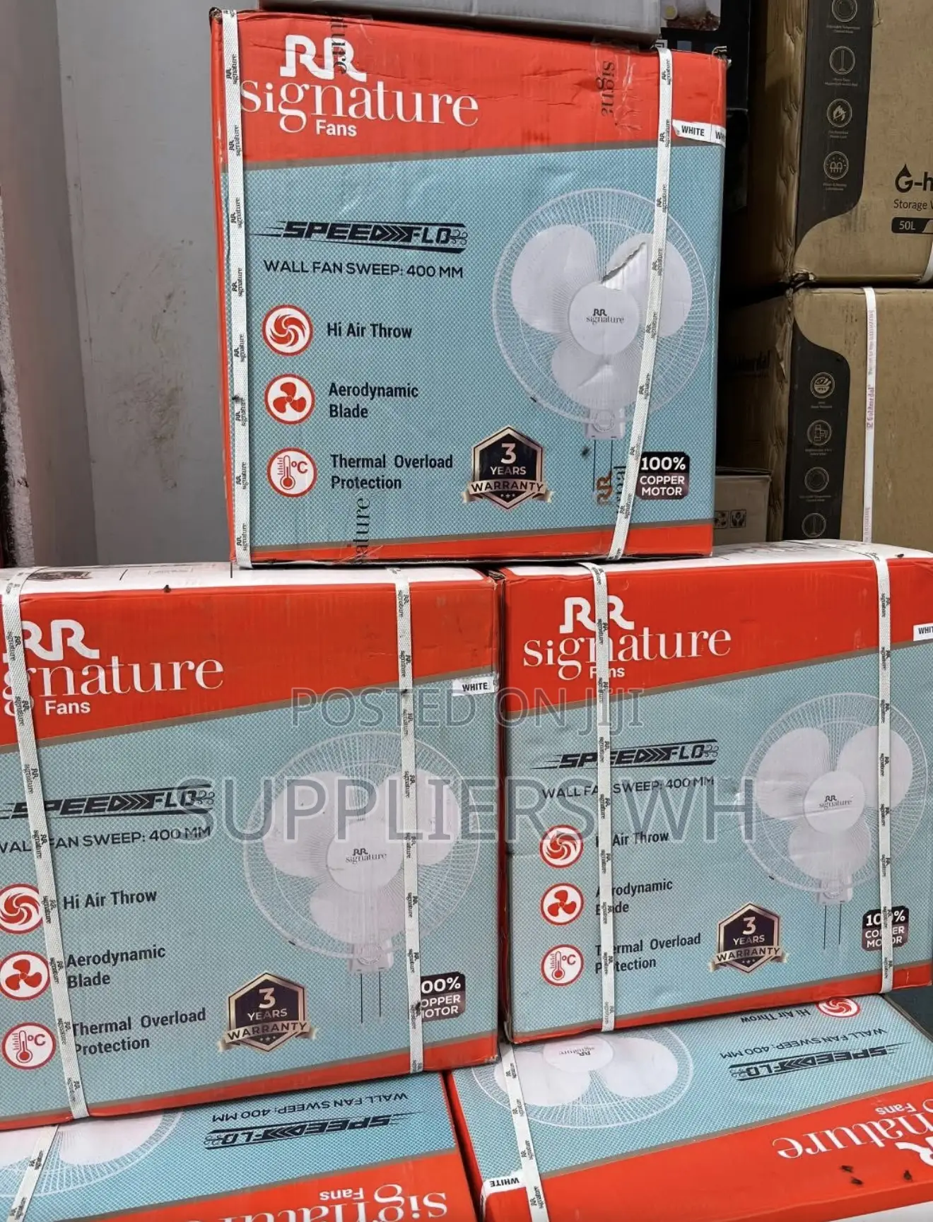 400mm Wall Fan Powerful Energy Saving Cooling Fan Airflow Mounted