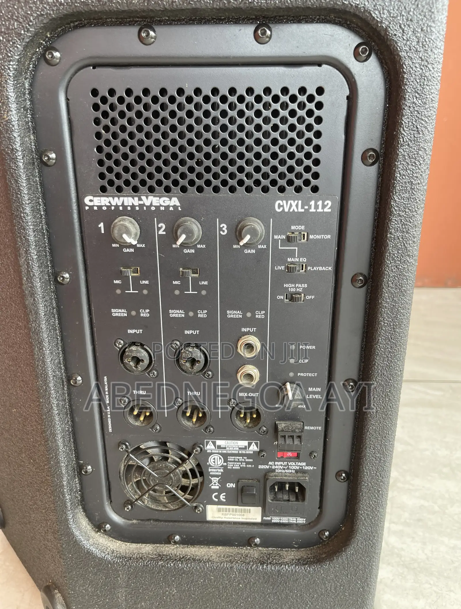 Active/Powered Loudspeaker - Cerwin Vega Mobile CV CVXL-112