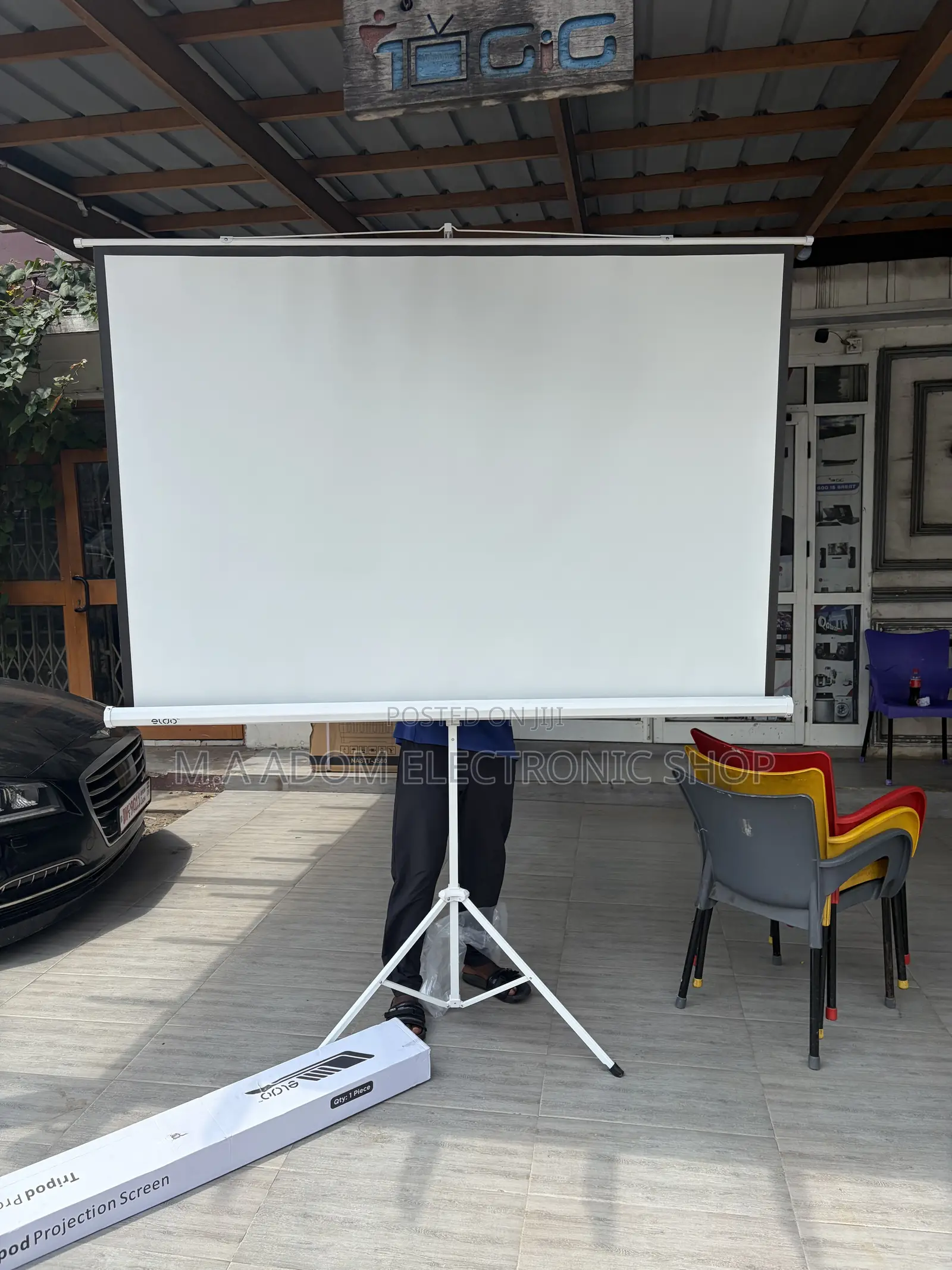 Tripod Projector Screen 200x200cm