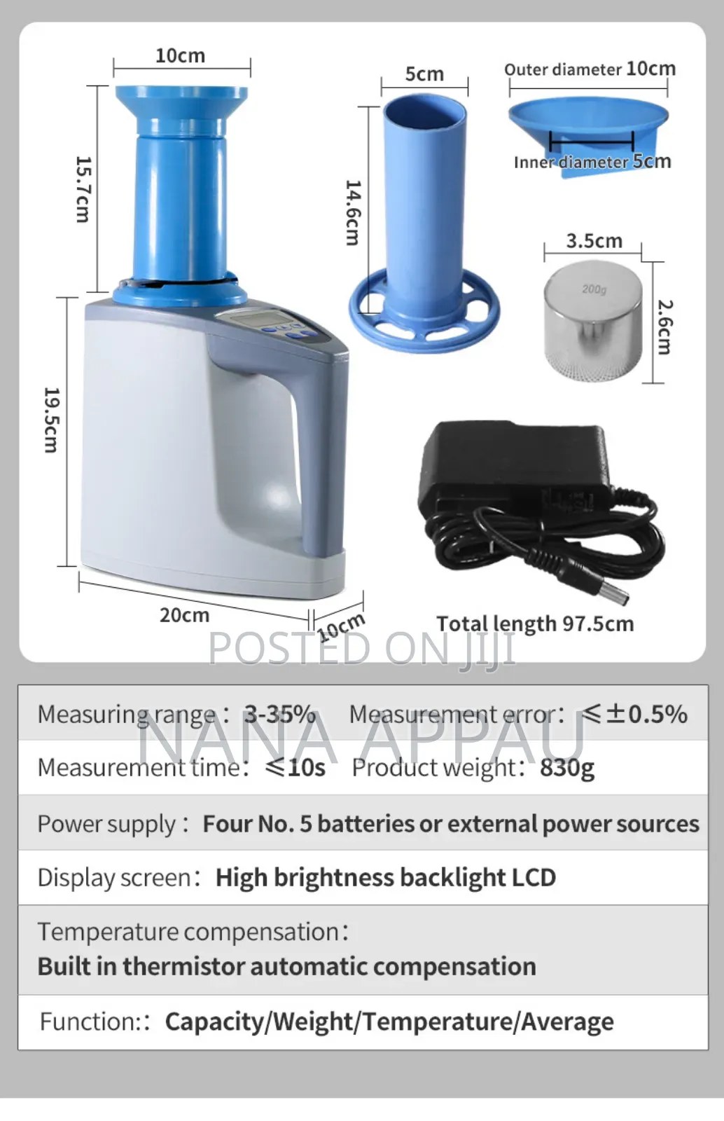 Cocoa, Coffee,Cashew Moisture Meter
