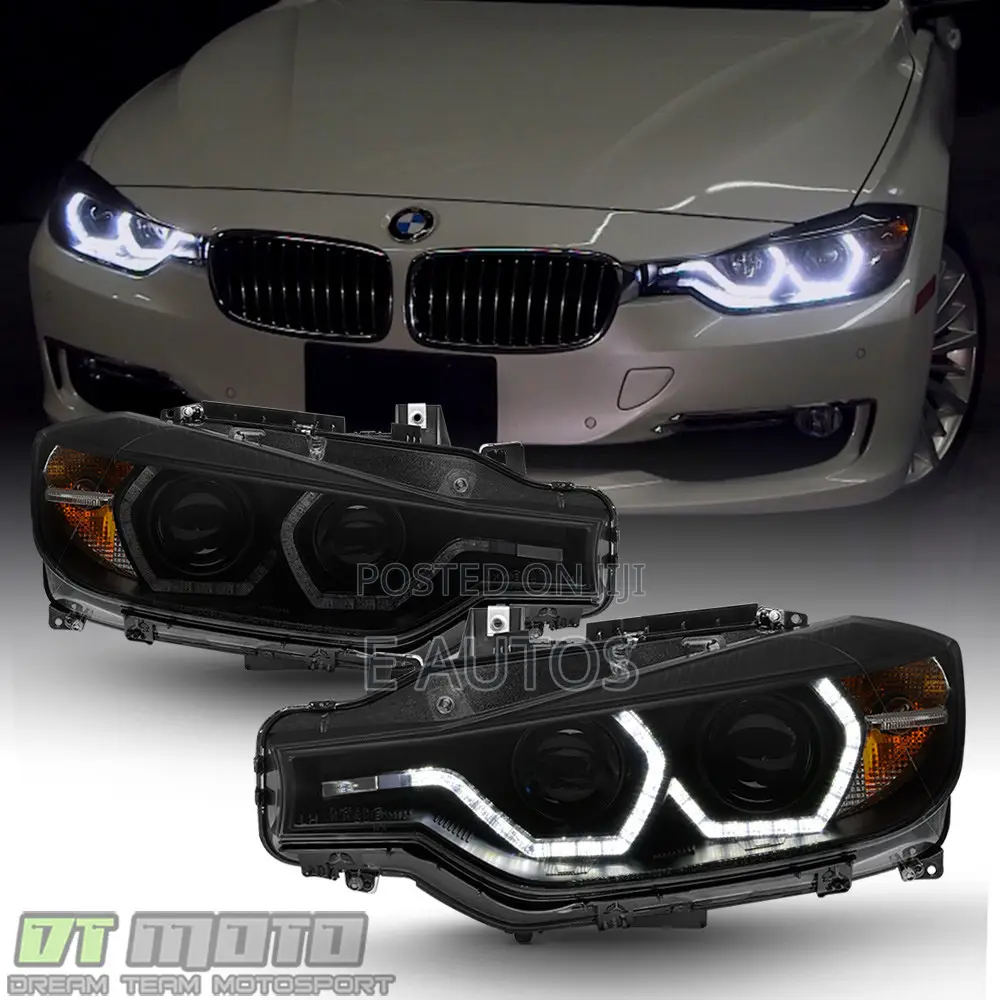 BMW F30 Headlight Pair Black/Smoke Type