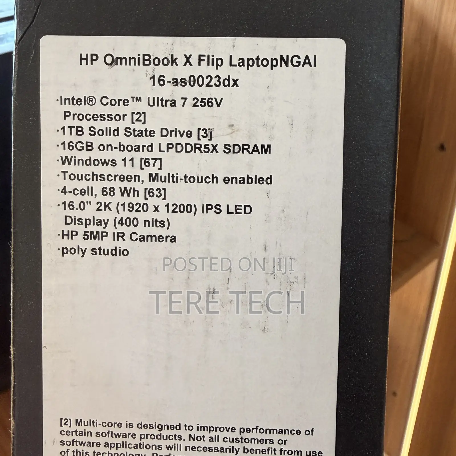 New Laptop HP OmniBook X Flip 16" 16GB Intel Core Ultra 7 SSD 1T