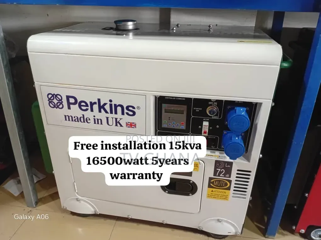 Perkins 15kVA Silent Canopy Generator – Long Running Hours15kva