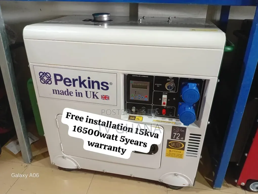 Perkins 15kVA Silent Canopy Generator – Long Running Hours15kva
