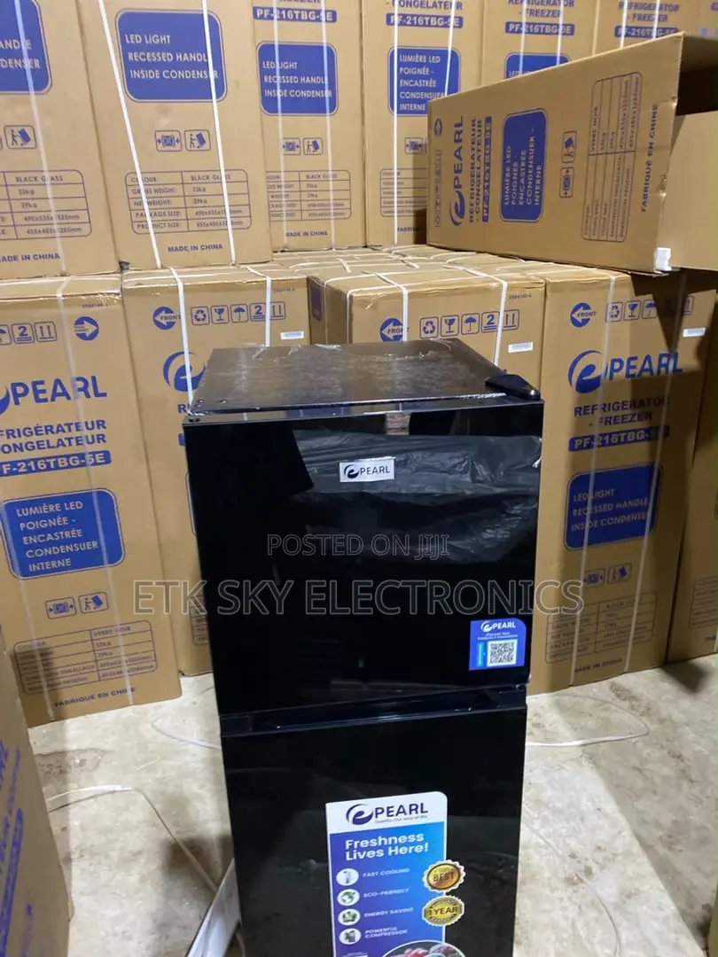 Efficient Pearl 136 Liters Double Door Fridge