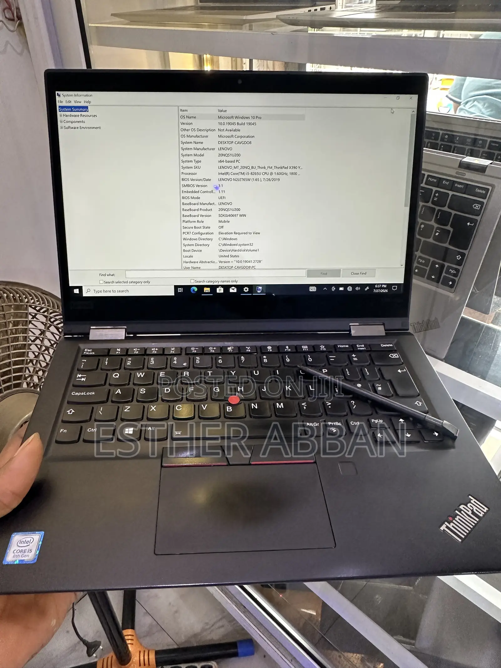 Laptop Lenovo ThinkPad X390 Yoga 8GB Intel Core i5 SSD 128GB