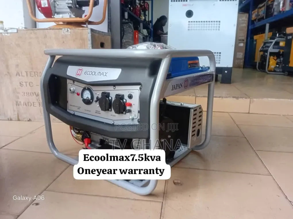 Ecoolmax 7.5kVA Generator – Premium Quality Backup Power7.5kva