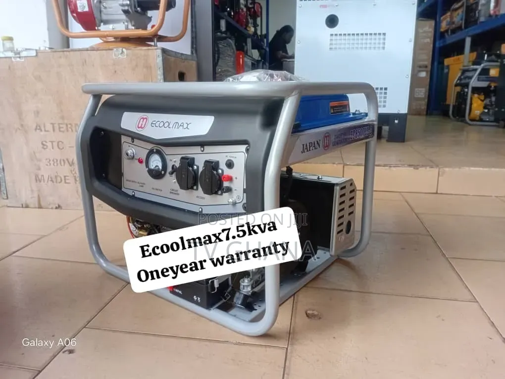 Ecoolmax 7.5kVA Generator – Premium Quality Backup Power7.5kva