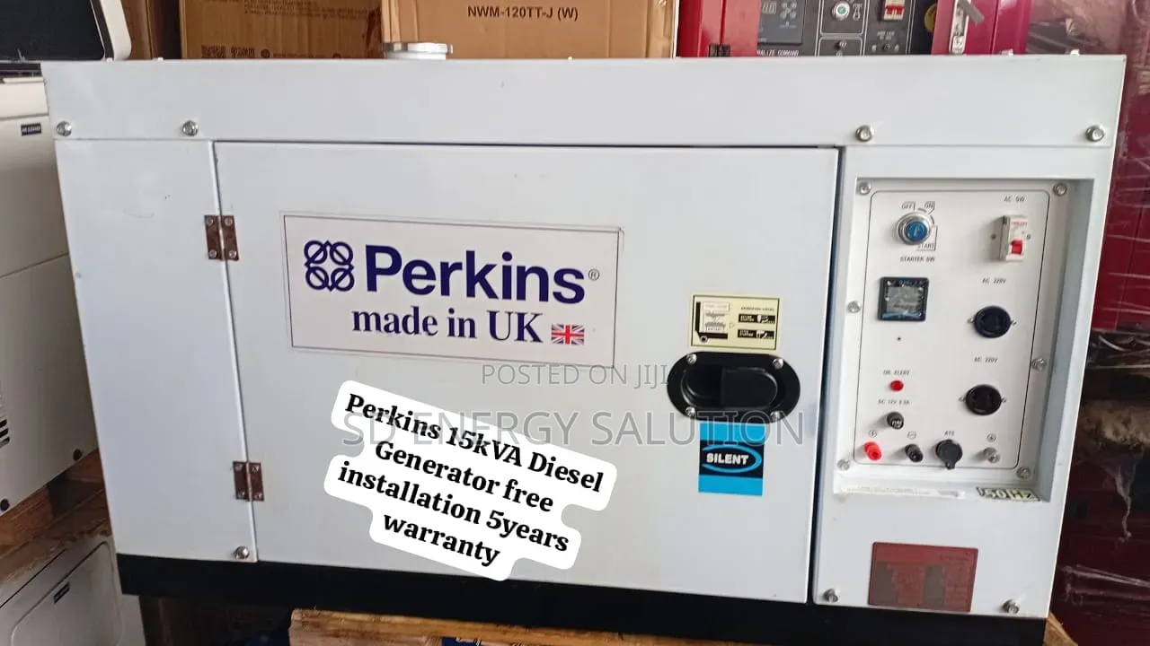 Heavy-Duty Perkins 15kVA Diesel Generator for Commercial Use