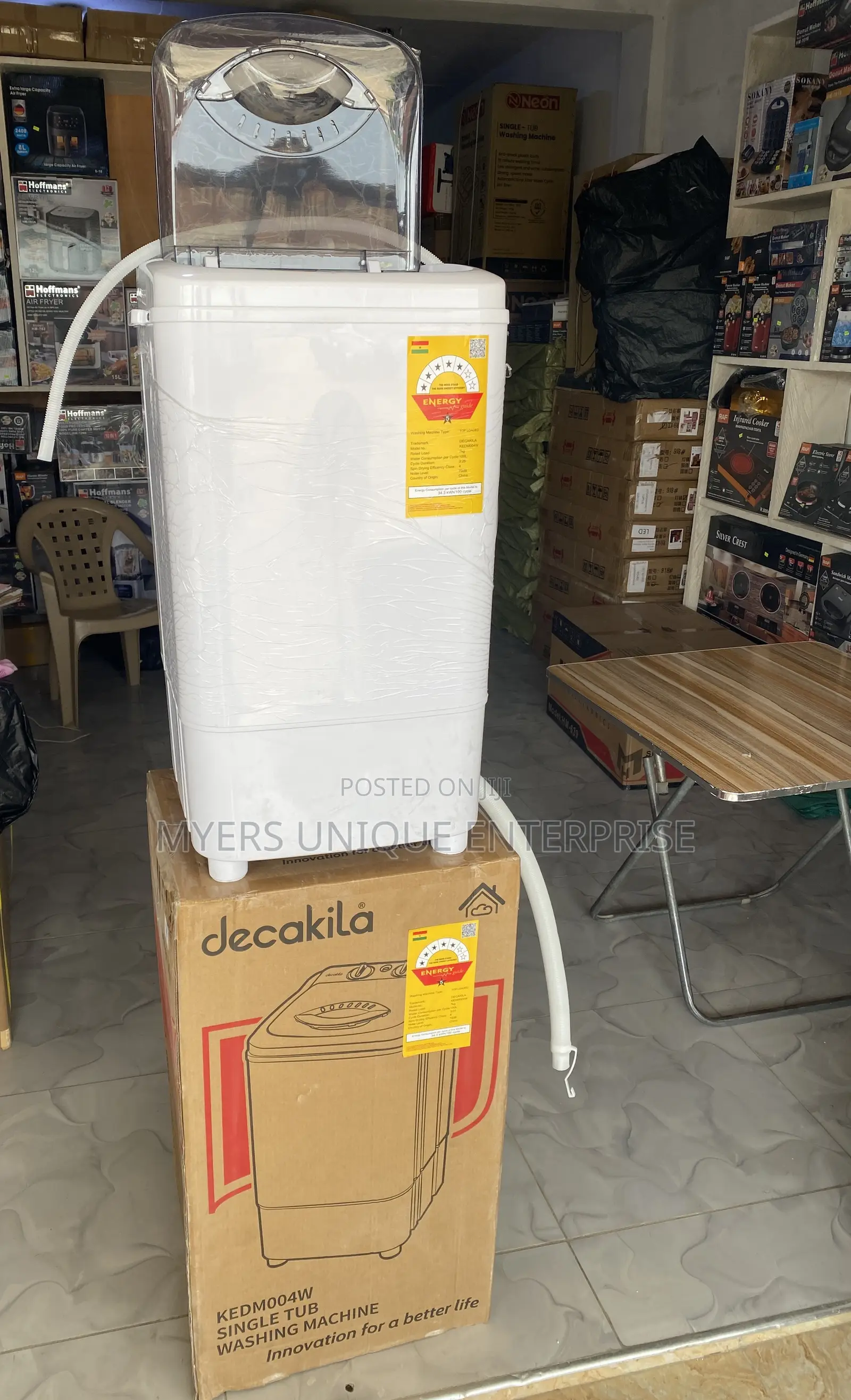 2 Dials 7kg Decakila Single Tub Mini Washer